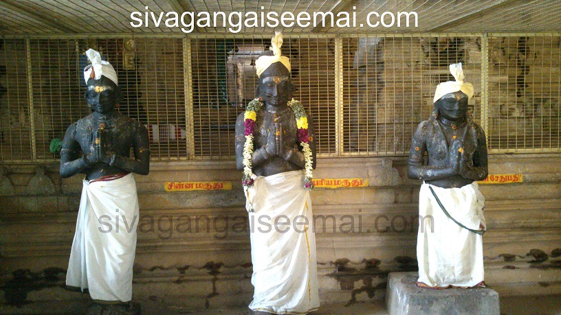 chinna maruthu and periya maruthu at kalaiyarkoil temple