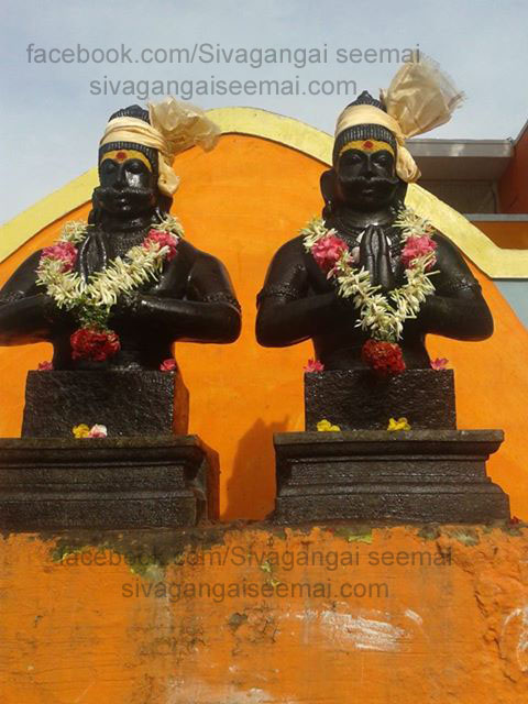 maruthu brothers statue at narikudi sathiram
