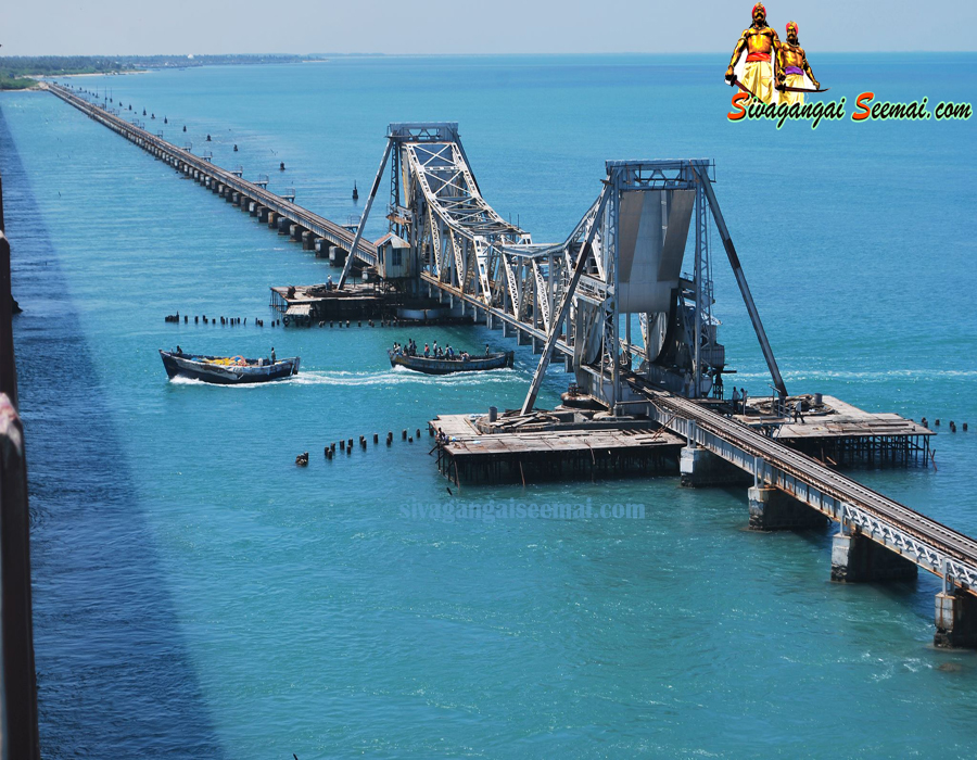 most beautiful rameswaram pamban cantilever bridge