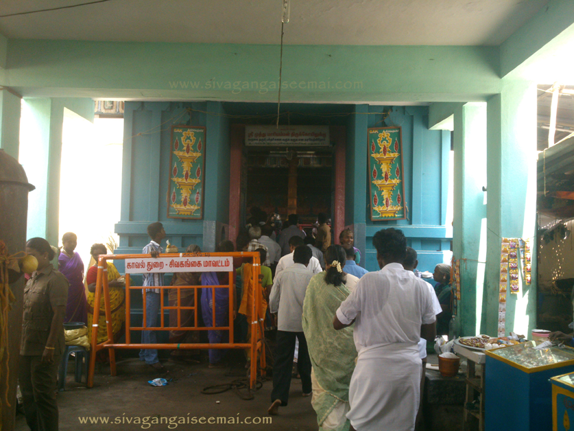 Entrance View of Sivagangai District Thayamangalam Muthumariamman Temple located in South Tamilnadu, India